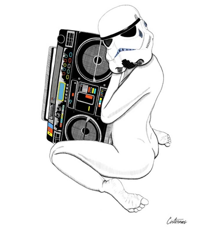 Illustration: Pin-Up Girls and Stormtroopers Cisternas_05 
