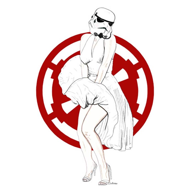 Illustration: Pin-Up Girls and Stormtroopers Cisternas_11 