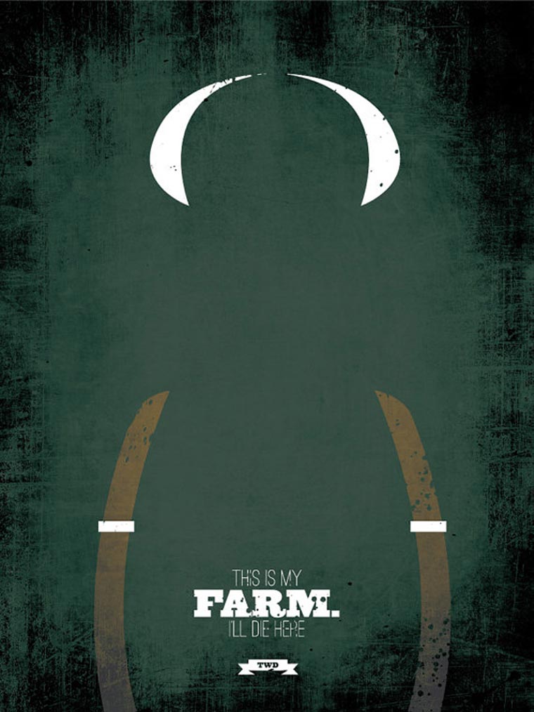 The Walking Dead: Minimalistische Poster TWD_minimalistic_posters_03