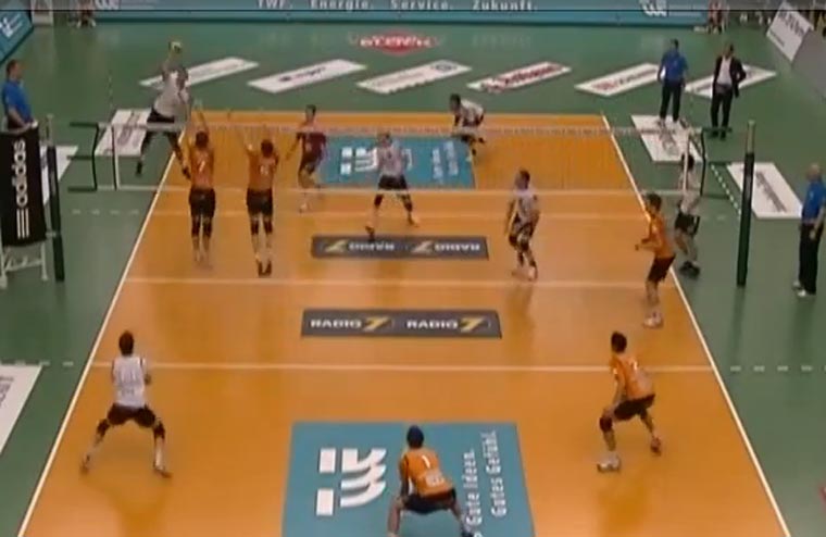 Volleyball: In your face! And yours. And yours as well. triplesixpack_vball 