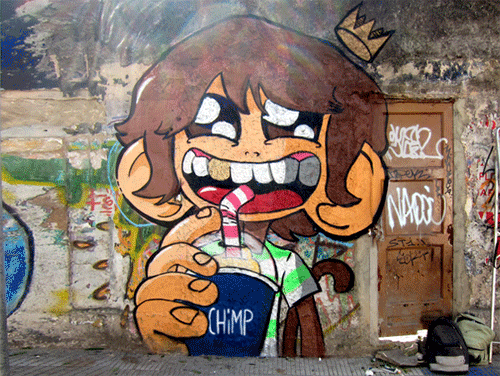 affenstarke GIF-Kunst CHiMP_09 