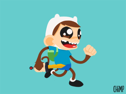 affenstarke GIF-Kunst CHiMP_10 