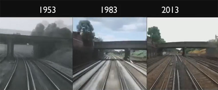 Zugfahrt-POV 1953, 1983 und 2013 im Vergleich London-Brighton_538313 