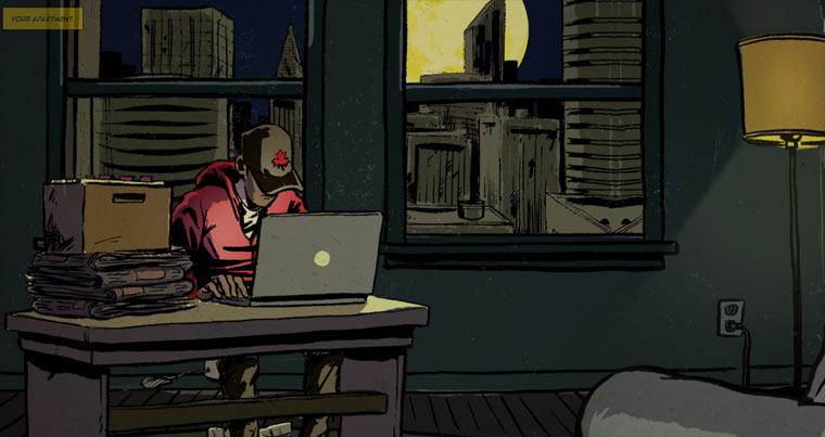 Großartiger interaktiver Comic ONE-HERO 