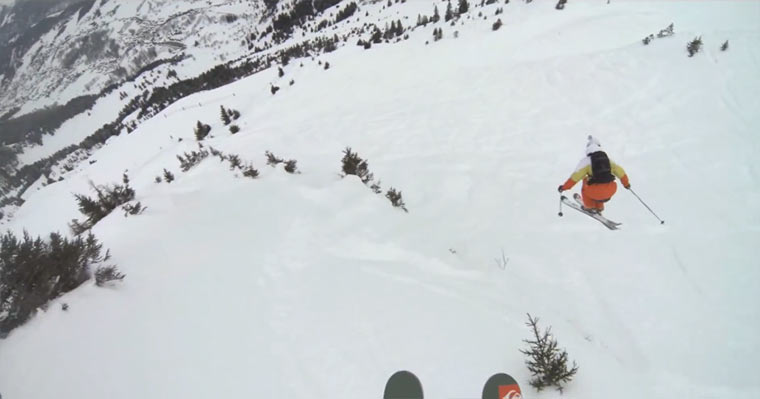 Mit Skiern durch den Pulverschneewald Thovex_Benkrich 
