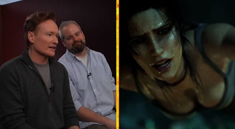 Herrlich: Conan O'Brien spielt Tomb Raider conan_raider 