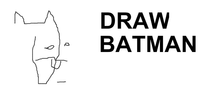Blind einen Batman malen draw-batman 