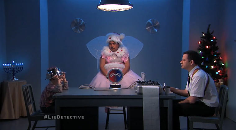 Jimmy Kimmel Lie Detective Xmas-Edition jimmyliedetectornaughty