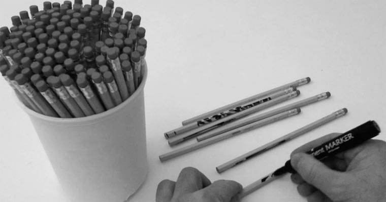 Speed Art: Zeichnung auf Bleistiften jokers_pencils
