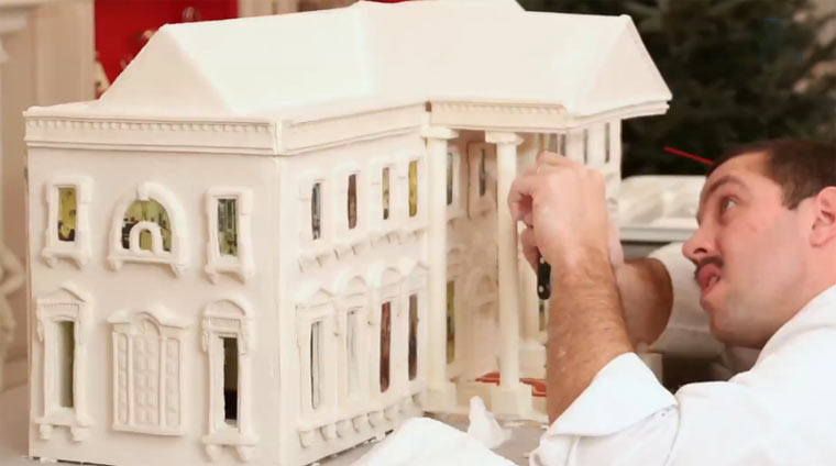 Das weiße Lebkuchenhaus lebkuchenweissehaus 