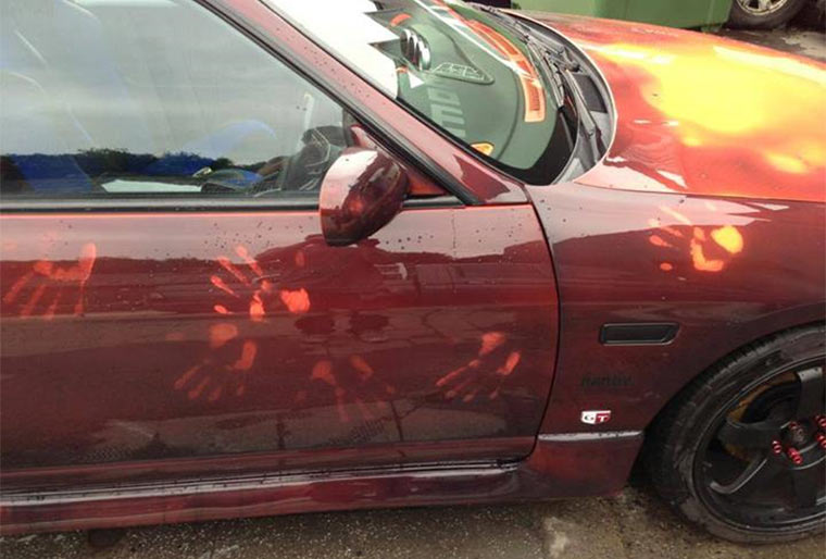 Wärmesensitive Autolackierung nissan_temperature 