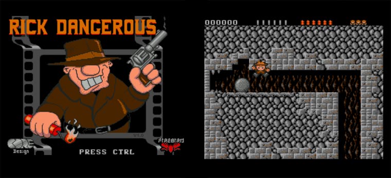 Atari-Klassiker Rick Dangerous Online spielen rickdangerous 