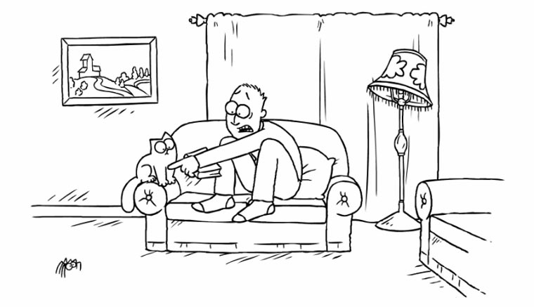 Simon's Cat - Scary Legs simonscat-vs-spinne 