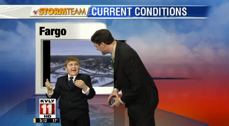 Aufgeregter Mini-Wettermann weather_kid 