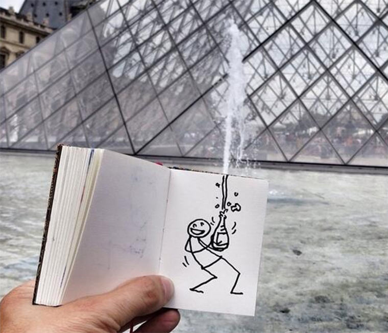 Strichmännchen in freier Wildbahn ELYX_01 