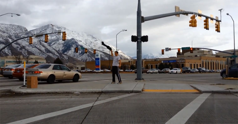 30 Minuten Tanzen an Straßenkreuzung Kreuzungstanz 