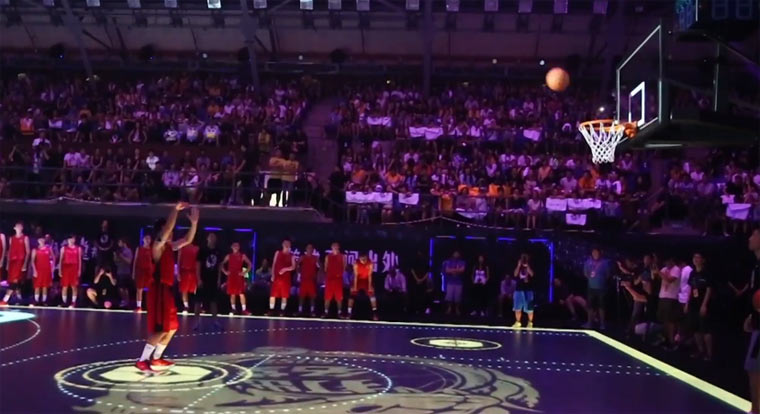 Basketball-Court mit Touchfunktion LCD-Touch-Basketball 