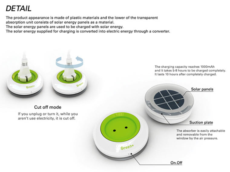 Solar-Steckdose für die Fensterscheibe Window_Socket_04 