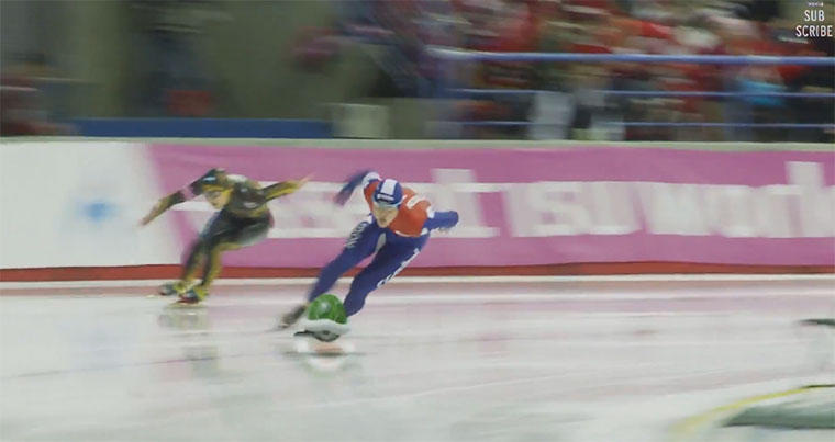 Speed Skating Mario Kart-Style speedskatingmariostyle