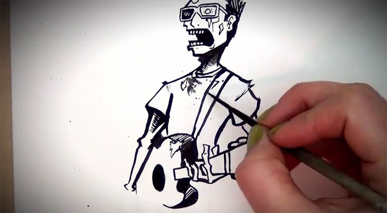 Speed Drawing: Zombie Blues zombie_blues 