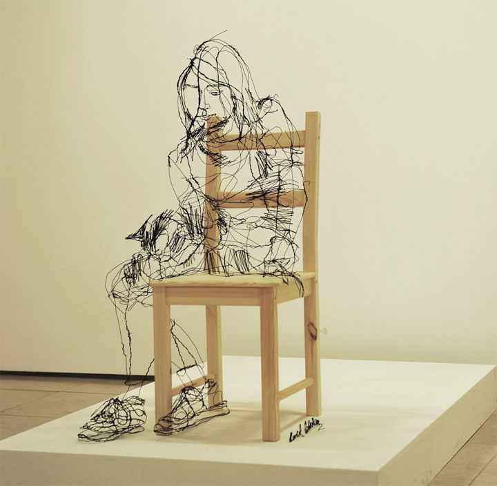 skizzierte Drahtskulpturen David_Oliveira_01