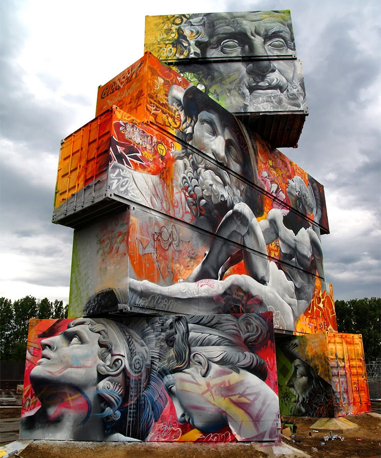 Schiffscontainer x Griechische Mythologie PichiAvo_01 