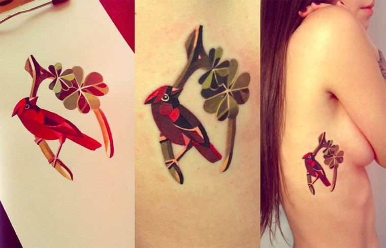 Tattoos im Wasserfarbenlook watercolortattoos_01 