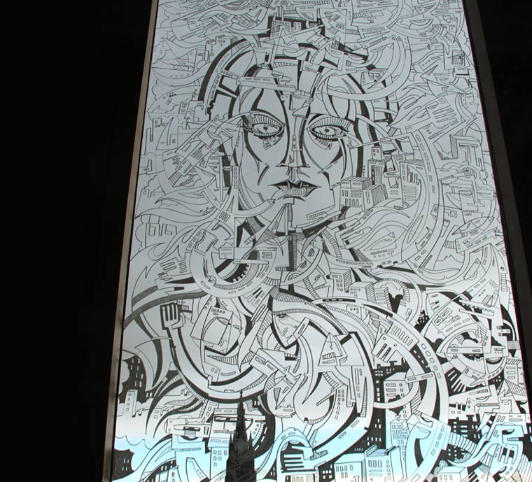 Gigantische Fenstermalerei von Strook window_painting_strook_01 