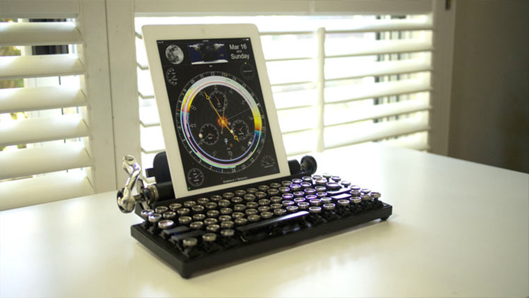 Retro Schreibmaschinen-Tastatur Qwerkywriter_05 