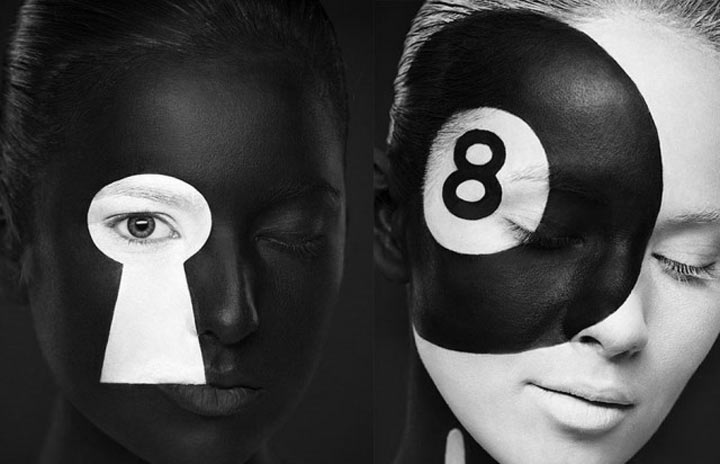 schwarzweiße Gesichtsillustrationen face_illustrations_01 