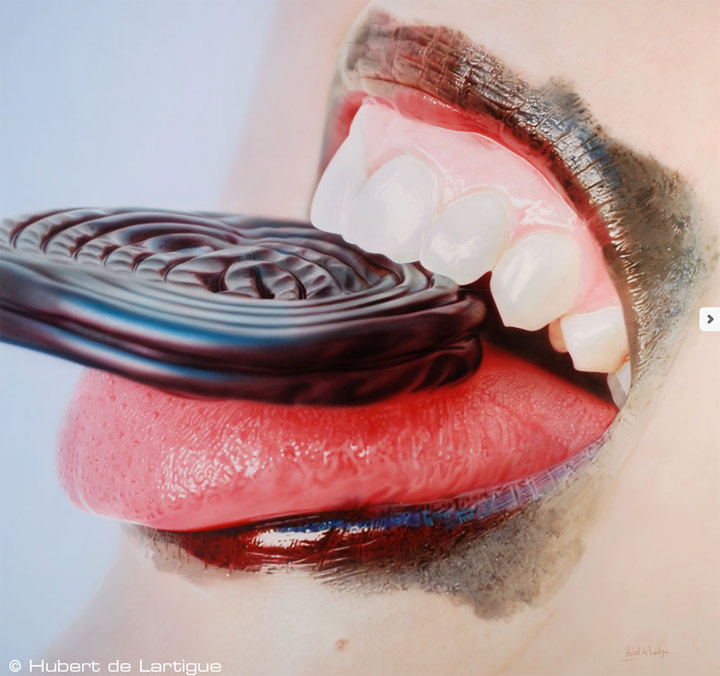 realistische Malerei: French Lips Hubert_de_Lartigue_01 