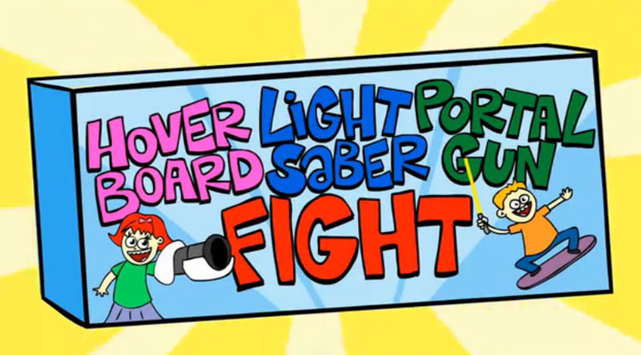 Hoverboard Light Saber Portal Gun Fight HBLSPGFight 