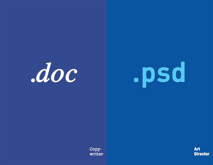 Illustration: Copywriter vs. Art Director CW_vs_AD_01 