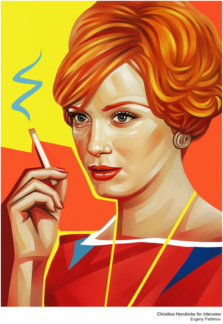 bunte Illustration: Promi-Portraits von Evgeny Parfenov Evgeny_Parfenov_07 