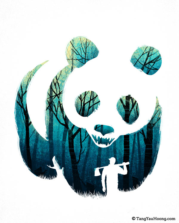 kreative Illustrationen mit Doppelmotiv The-Art-of-negative-space_06 