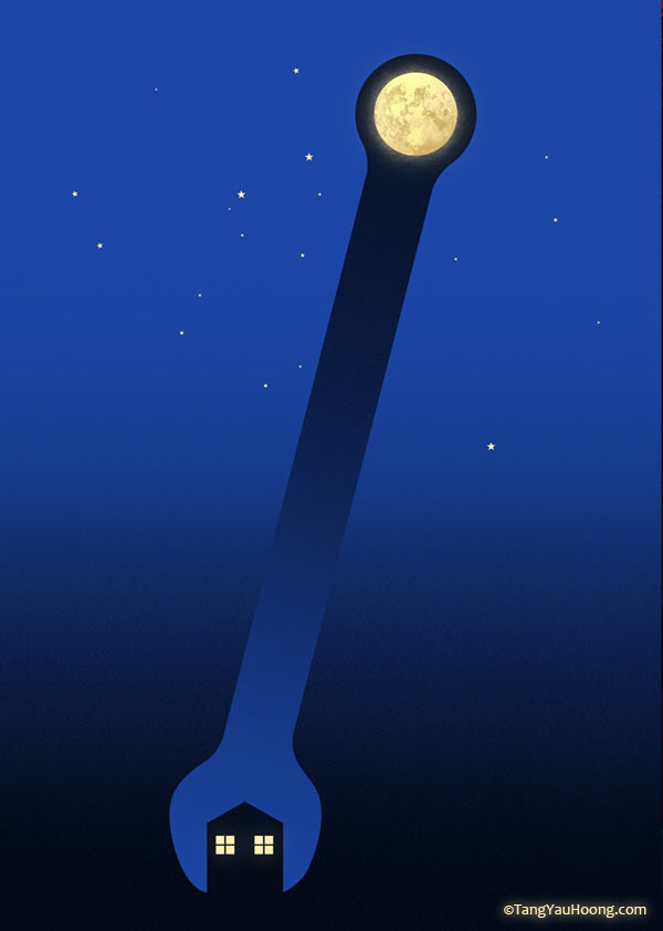 kreative Illustrationen mit Doppelmotiv The-Art-of-negative-space_08 