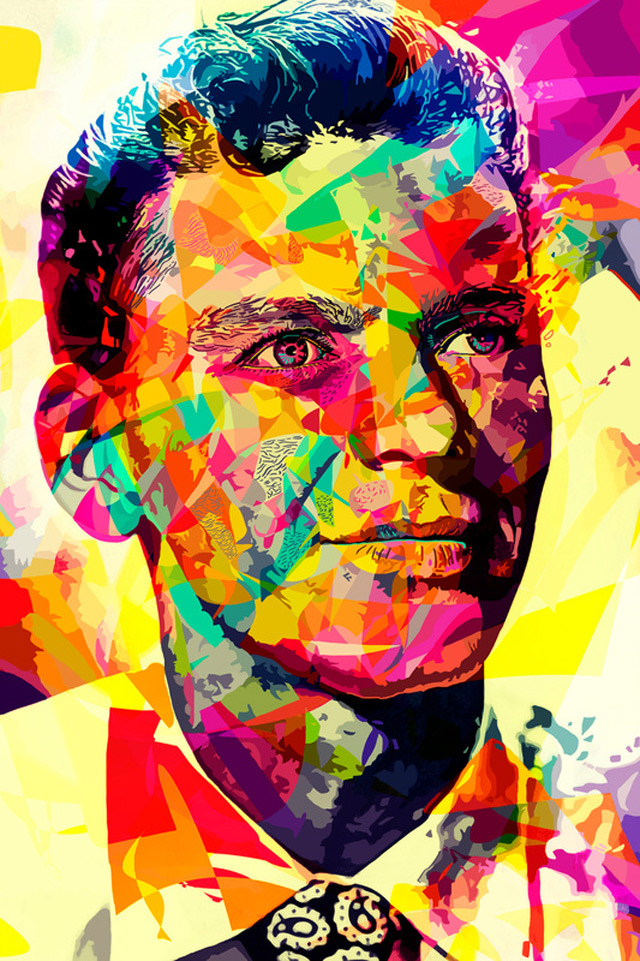 Knallbunte Vektor-Portraits: Alessandro Pautasso abstract_colors_03