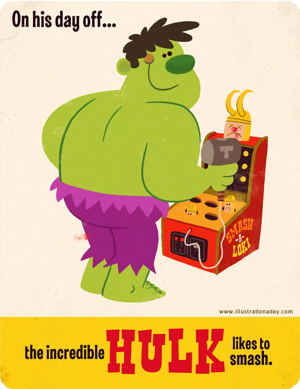 Illustration: Die Avengers haben einen Tag frei avengers_day_off_01 