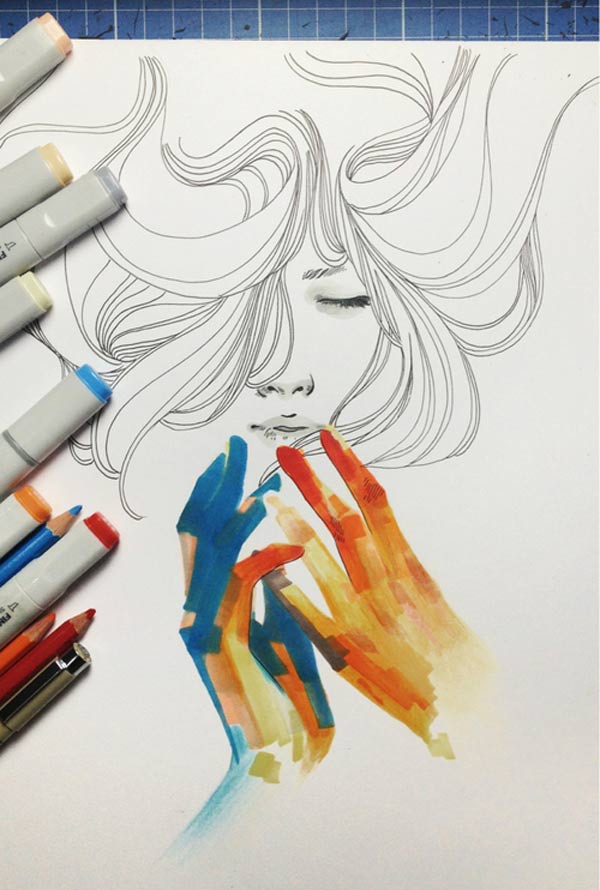 Illustration & Timelapse: Elfan elfandiary_dailytimelapse_04