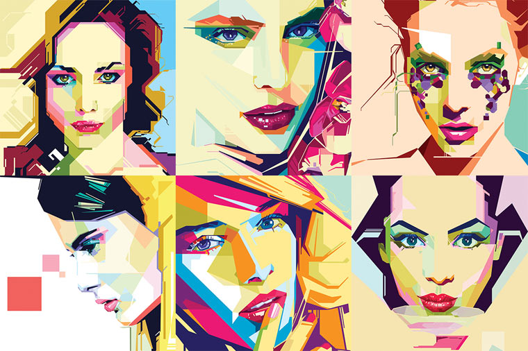 Geometrische Illustrations-Portraits von MIIM geometricportraits_08 