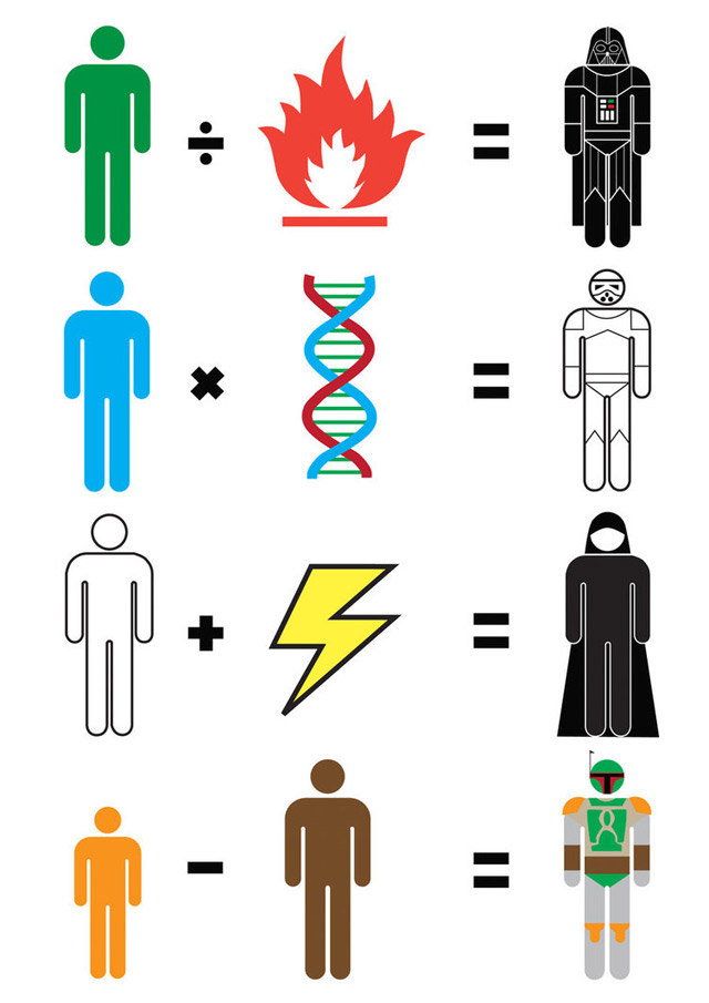 Illustration: Simplified movie heroes movie_maths_02 