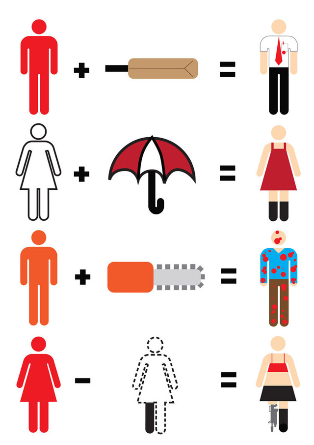 Illustration: Simplified movie heroes movie_maths_03 