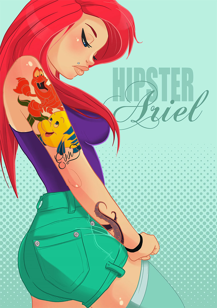 Tattooed Disney Princesses tattooed_princesses_01 