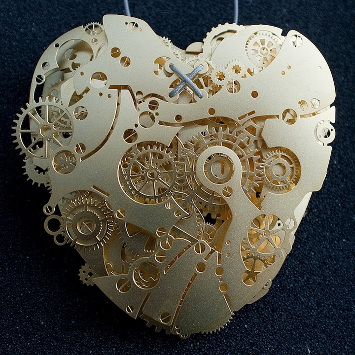 Mechanische Papier-Herzen clockwork_love_05 