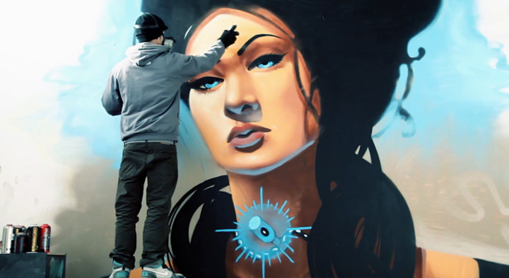 Timelapse-Graffiti: Divine Beauty divine_beauty 