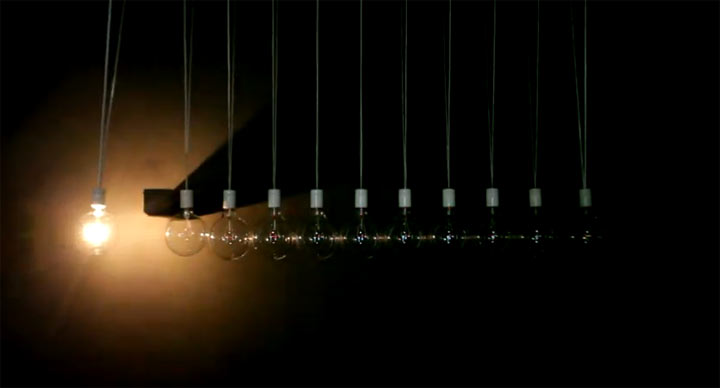 Glühbirnenstoßpendel gluehbirnenpendel