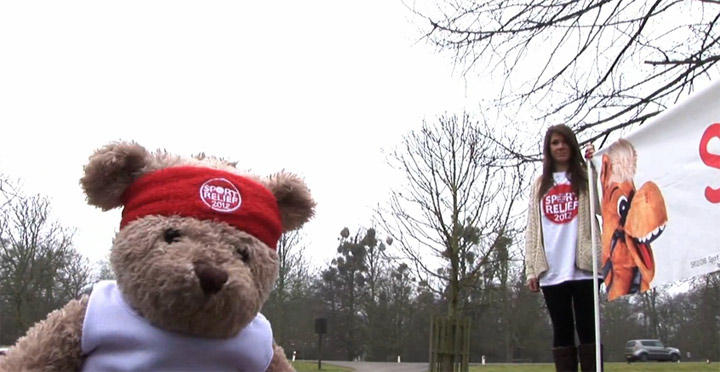 Misery Bear wird sportlich miserybear_sportrelief