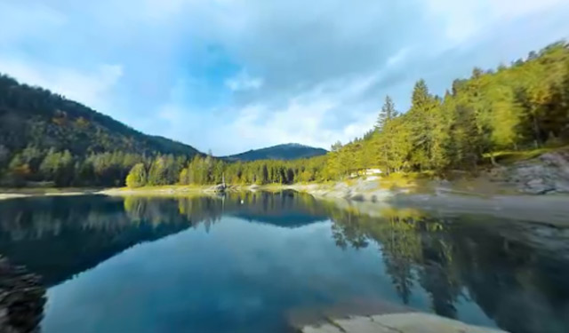 interaktive 360° Erfrischung: Ab in den Schweizer Bergsee caumer_see_360 