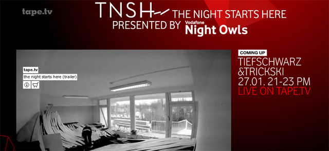 DJ-Live-Set ab 21 Uhr: The Night Starts Here thenightstartshere_tapetv 