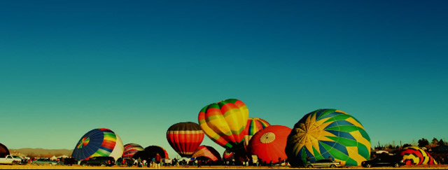 Timelapse: Heißluftballon-Massenstart timelapsehotairballoons 